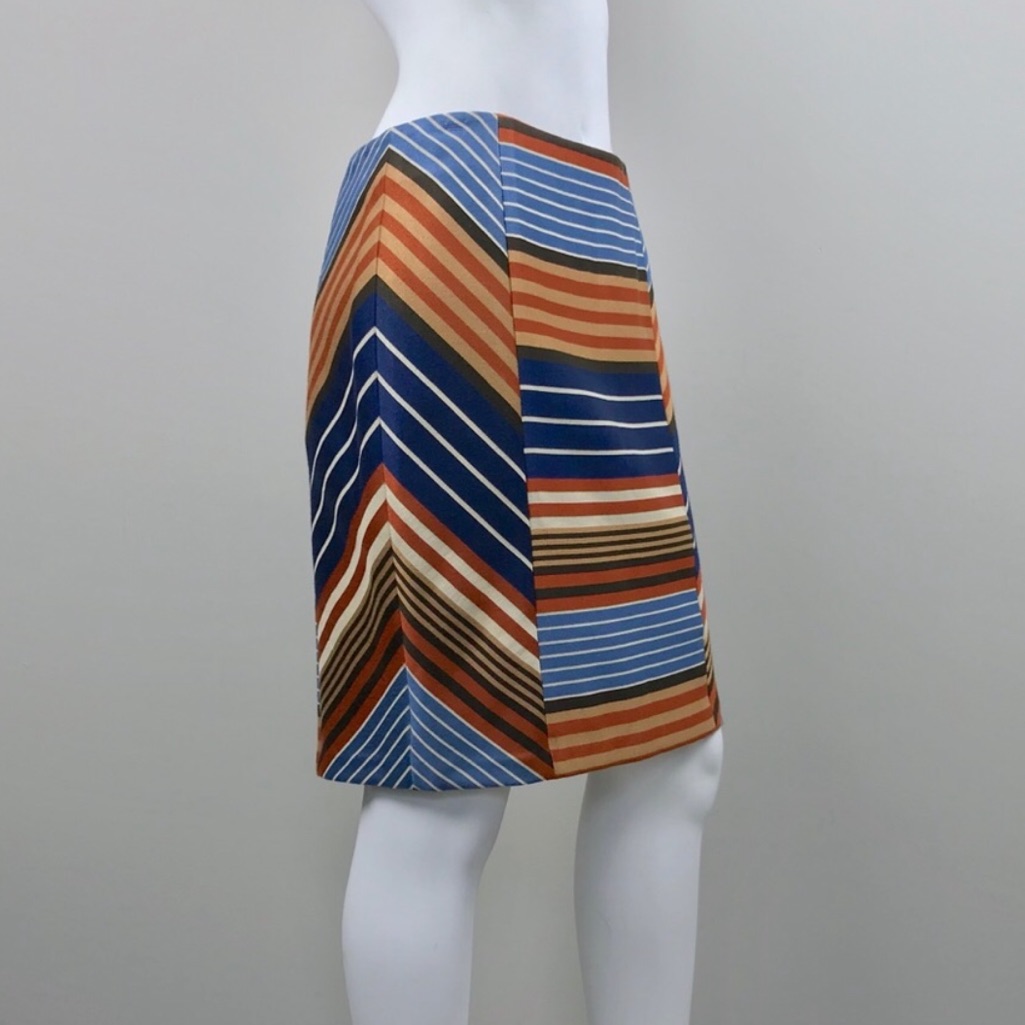 J. Mclaughlin Striped Pencil Skirt